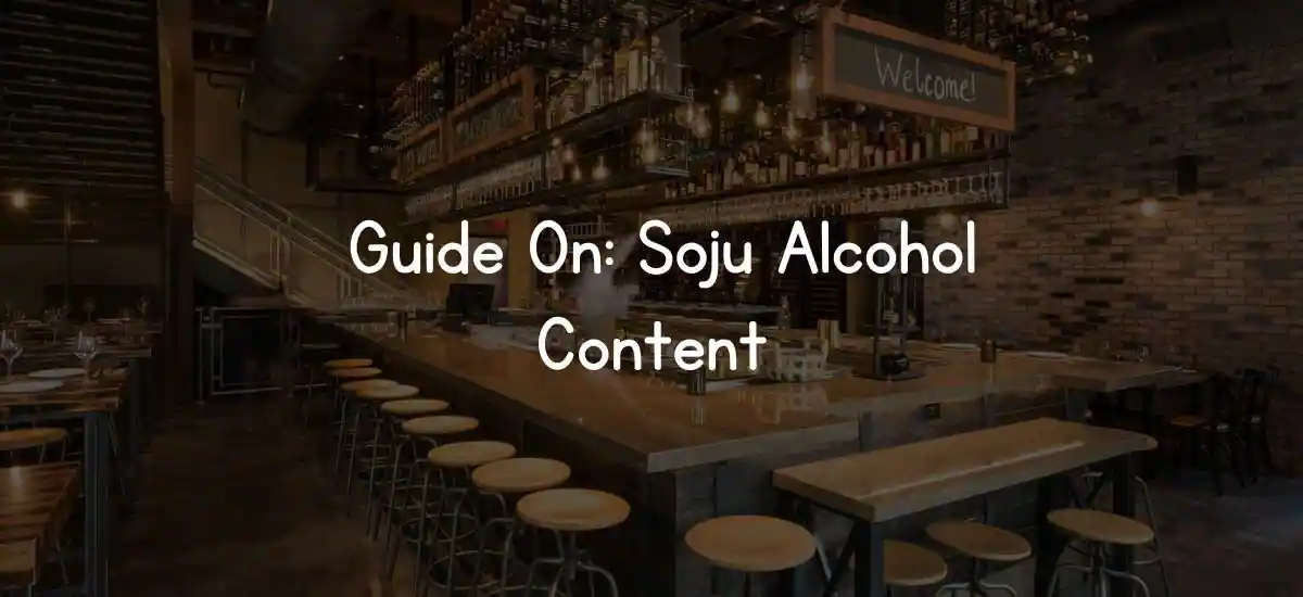 Guide On: Soju Alcohol Content- 2024